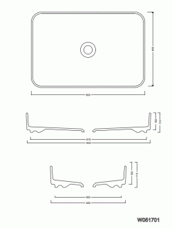 LAVABO DA APPOGGIO BLADE 65 